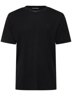 Camiseta de algodón Acne Studios negro
