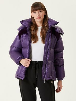 Пальто Moncler фиолетовое