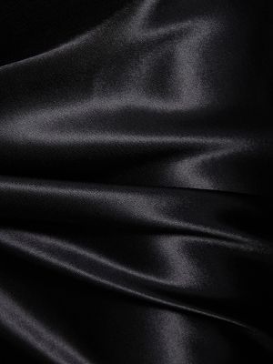 Saténová dlhá sukňa Ferragamo čierna