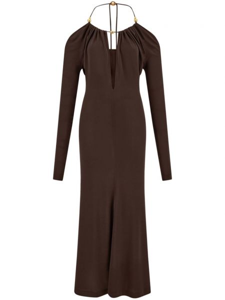 Robe droite Ferragamo marron