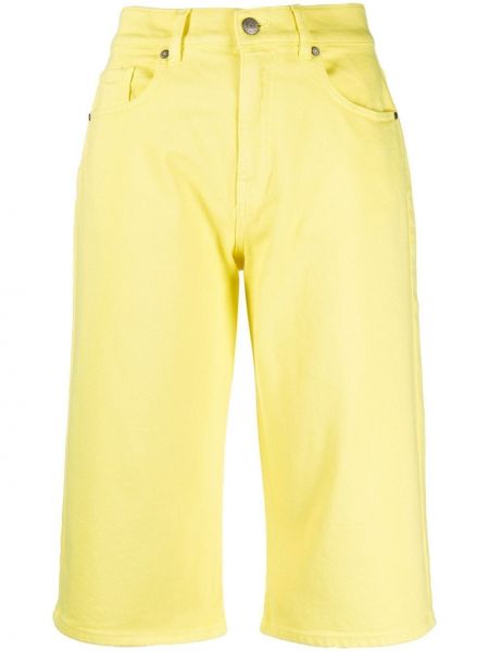 Pantaloni scurți din denim P.a.r.o.s.h. galben