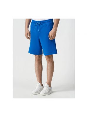 Pantalones cortos de algodón Bikkembergs azul