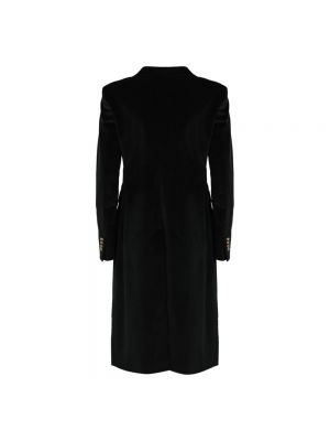 Welurowy płaszcz bawełniany Tagliatore czarny