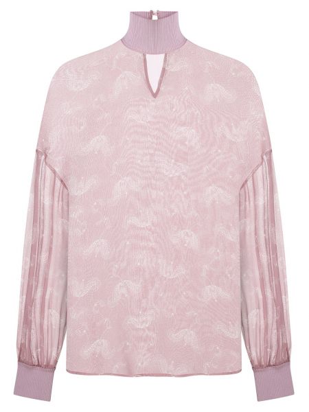 Розовая блузка Fendi