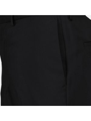 Pantalones chinos de lana de lana mohair Prada negro