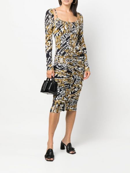 Midi kleita ar apdruku Versace Jeans Couture