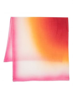 Kašmírový vlněný šál s přechodem barev Faliero Sarti růžový