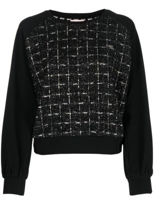 Tweed sweatshirt Liu Jo svart