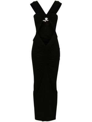 Μάξι φόρεμα Manuri μαύρο