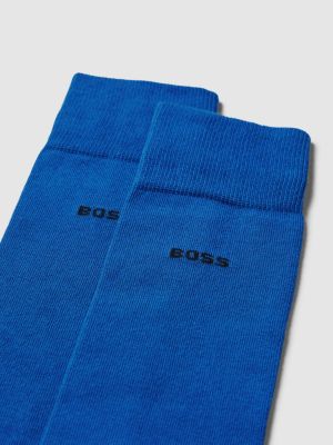 Skarpety z nadrukiem Boss niebieskie