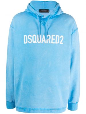 Jersey fleece hoodie mit print Dsquared2