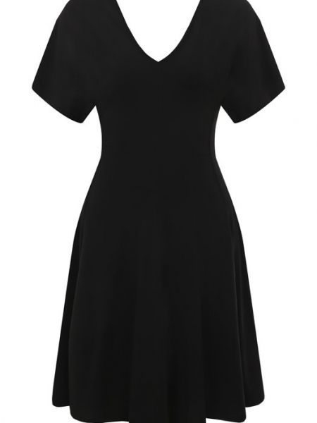 Платье из вискозы Trussardi черное