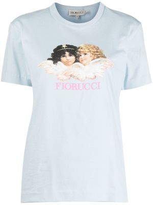 T-shirt z nadrukiem Fiorucci - Niebieski