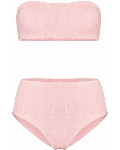 Bikini de cintura alta Hunza G rosa
