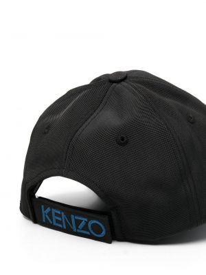 Siuvinėtas kepurė su snapeliu su tigro raštu Kenzo juoda