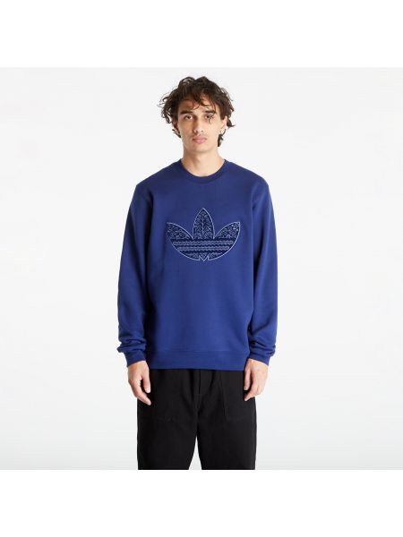 Πουλόβερ με απλικέ Adidas Originals μπλε
