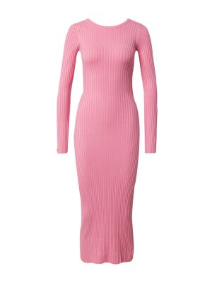 Плетена плетена рокля Edited розово