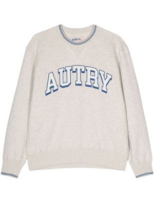 Raštuotas džemperis Autry pilka