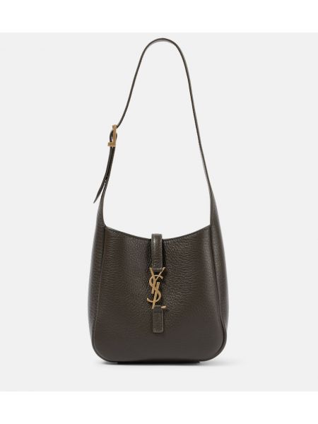 Lær mini bag Saint Laurent grønn