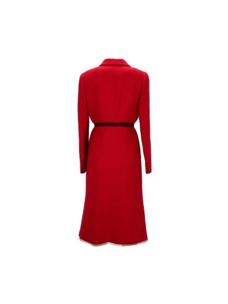 Abrigo de lana Prada Vintage rojo