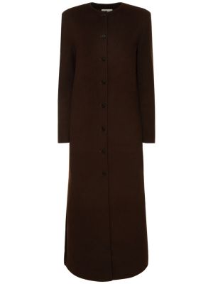 Kašmírový vlnený kabát Loulou Studio čierna
