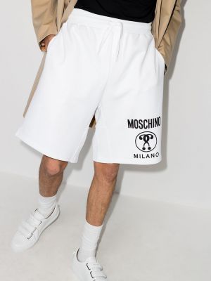 Pantalones cortos deportivos Moschino blanco