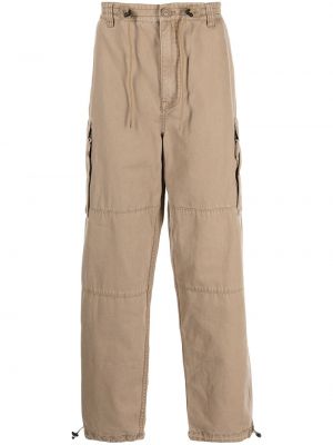 Pantalones rectos con cordones Five Cm marrón