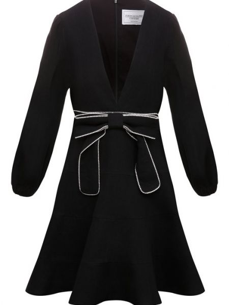 Льняное платье Forte Dei Marmi Couture черное