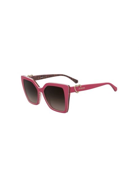 Różowe okulary przeciwsłoneczne Love Moschino