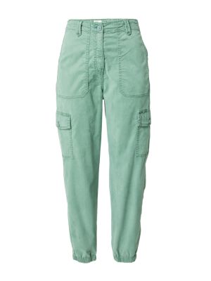 Карго панталони Marks & Spencer зелено