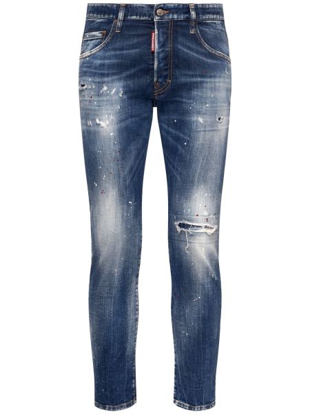 Stretchjeans i bomull Dsquared2 blå