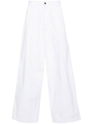 Bílé kalhoty relaxed fit Société Anonyme
