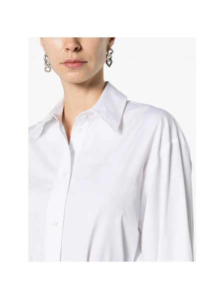Blusa con bordado de algodón Isabel Marant blanco