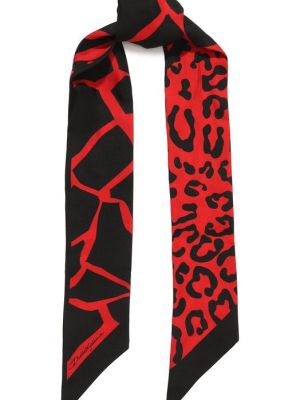 Шелковый шарф Dolce & Gabbana красный