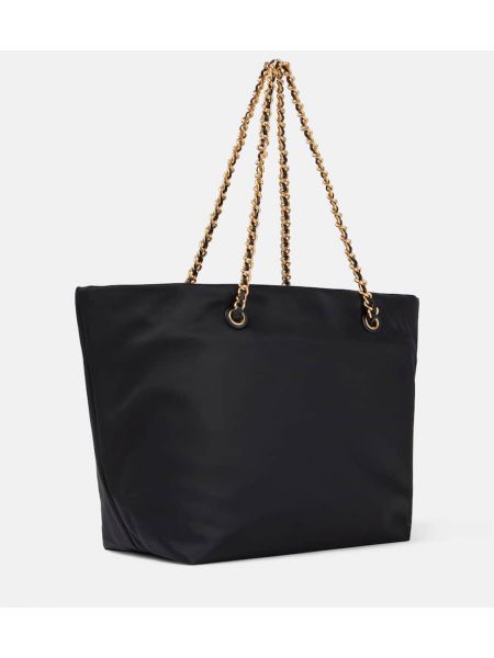 Τσάντα shopper Tory Burch μαύρο