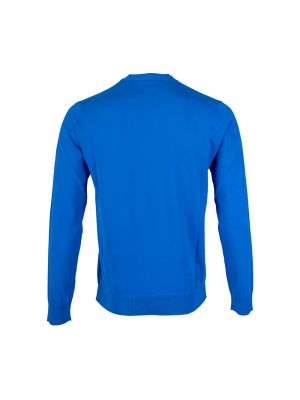 Suéter de cuello redondo Paolo Pecora azul