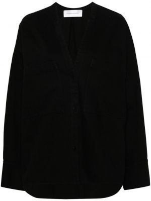 Rifľová košeľa Christian Wijnants čierna