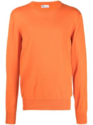 Пуловер с кръгло деколте Doppiaa оранжево