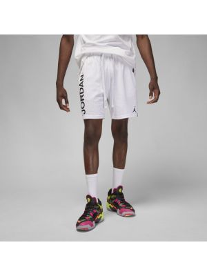 Męskie spodenki z siateczki z grafiką Jordan Dri-FIT Sport BC - Biel