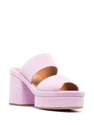 Semišové sandály Chloé fialové