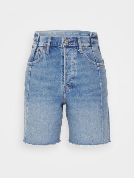 Szorty jeansowe Abercrombie & Fitch niebieskie