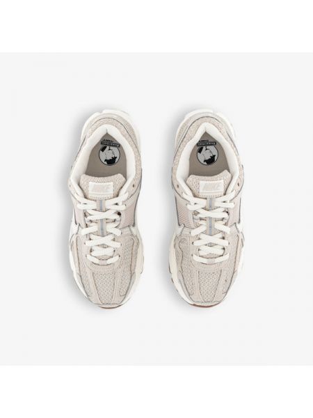 Кожаные кроссовки с сеткой Nike Vomero коричневые