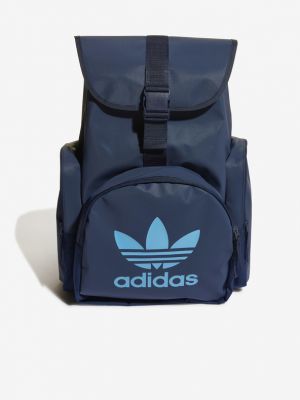 Niebieski plecak z nadrukiem Adidas Originals