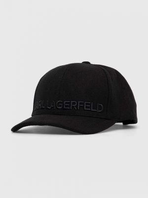 Kšiltovka s aplikacemi Karl Lagerfeld černá