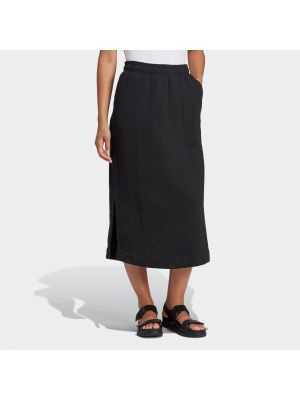 Midi suknja Adidas Originals crna