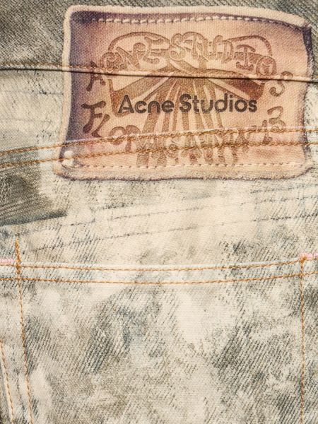Pamučne hlače Acne Studios siva