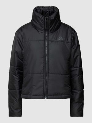 Pikowana kurtka z nadrukiem ze stójką Adidas Sportswear czarna