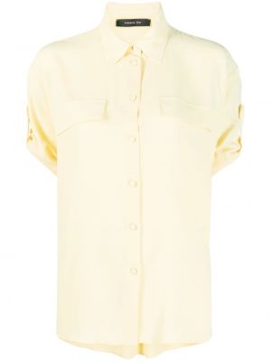 Пухена риза с копчета Federica Tosi жълто