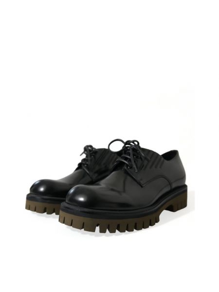 Zapatos derby de cuero Dolce & Gabbana negro