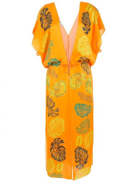 Φόρεμα με σχέδιο Amir Slama πορτοκαλί